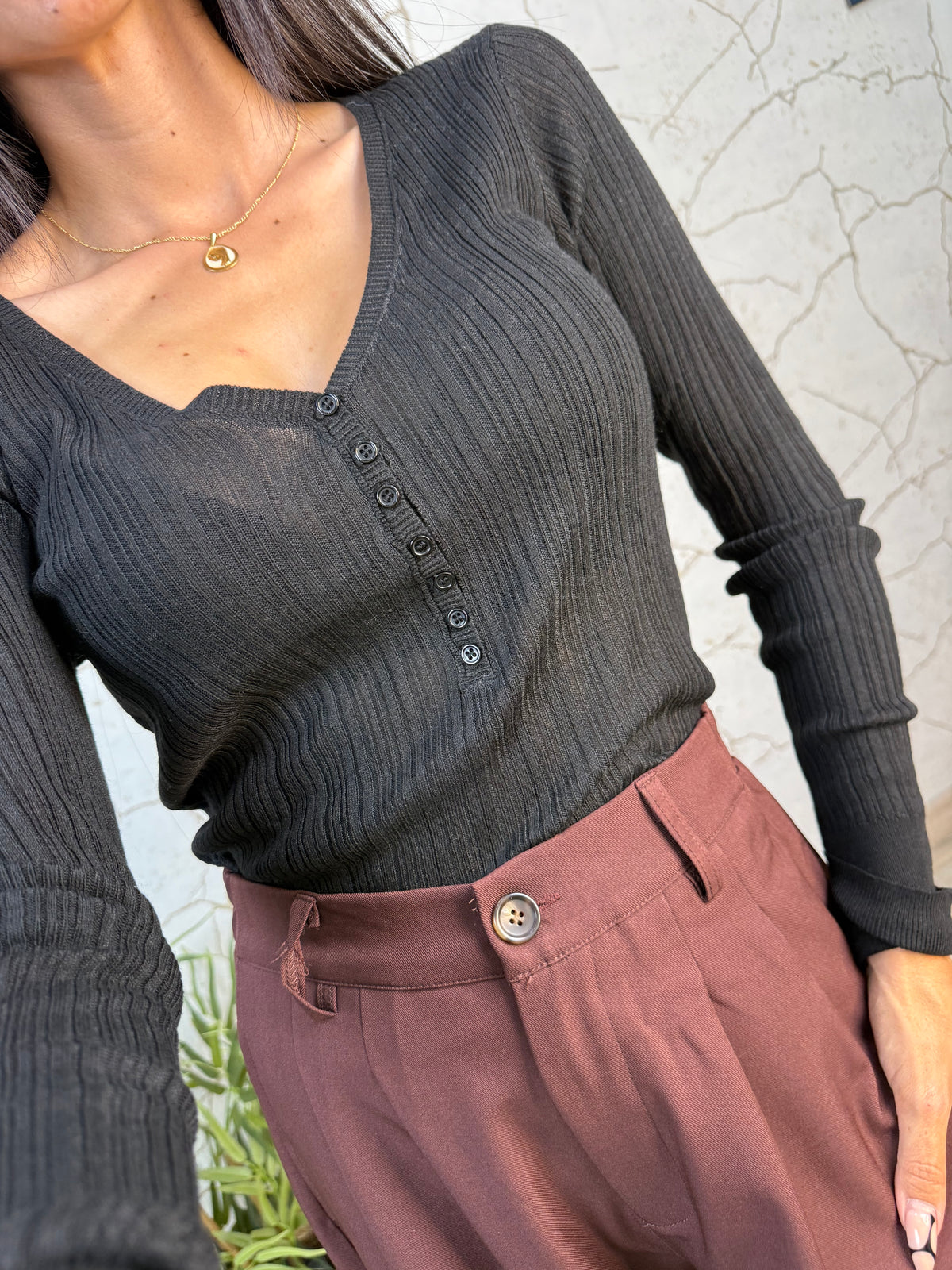 JERSEY BOTÓN NEGRO