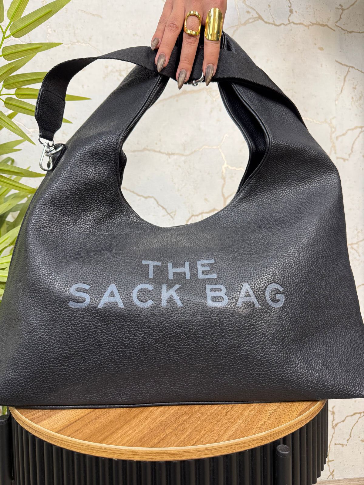 BOLSO SACO ALBA NEGRO