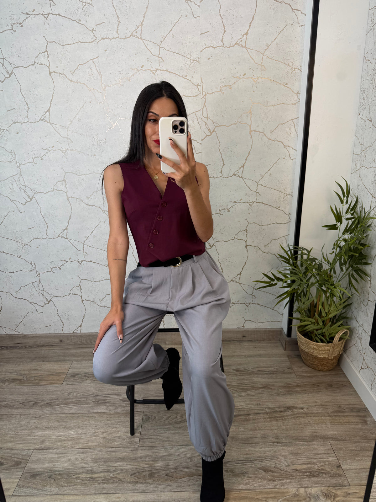 PANTALÓN BALLOM RIA GRIS