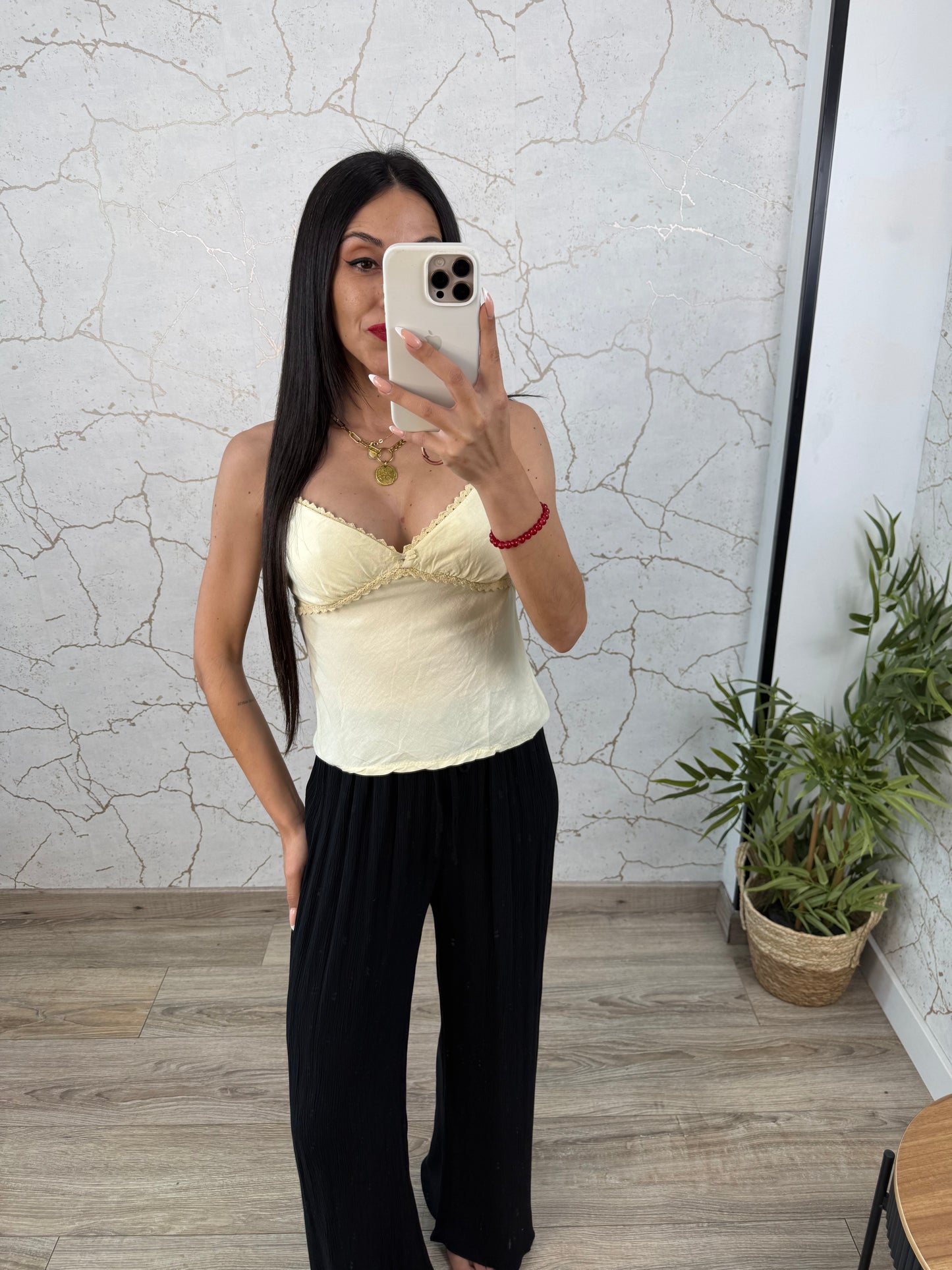 TOP LENCERO LINO