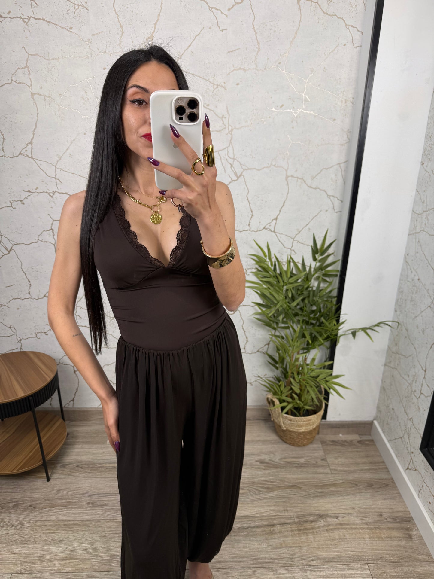 TOP ENCAJE LICRA