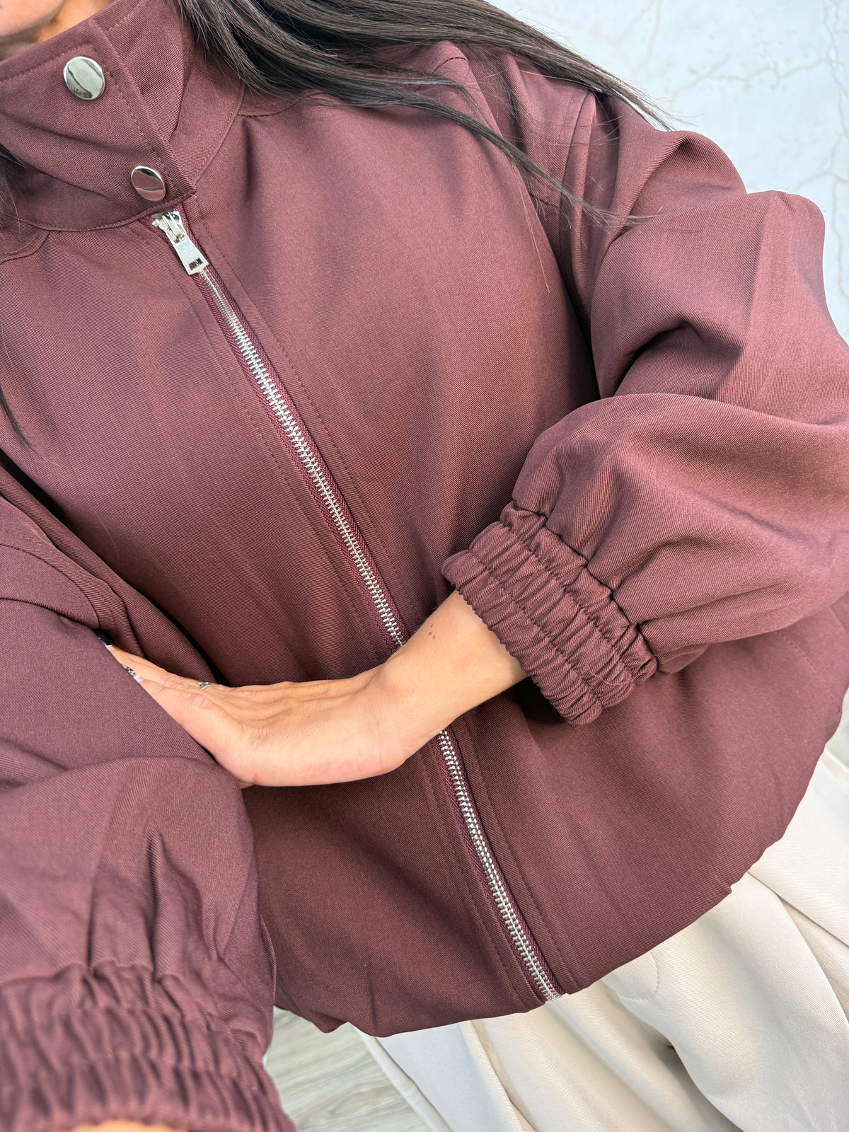 CHAQUETA BEK BURDEOS