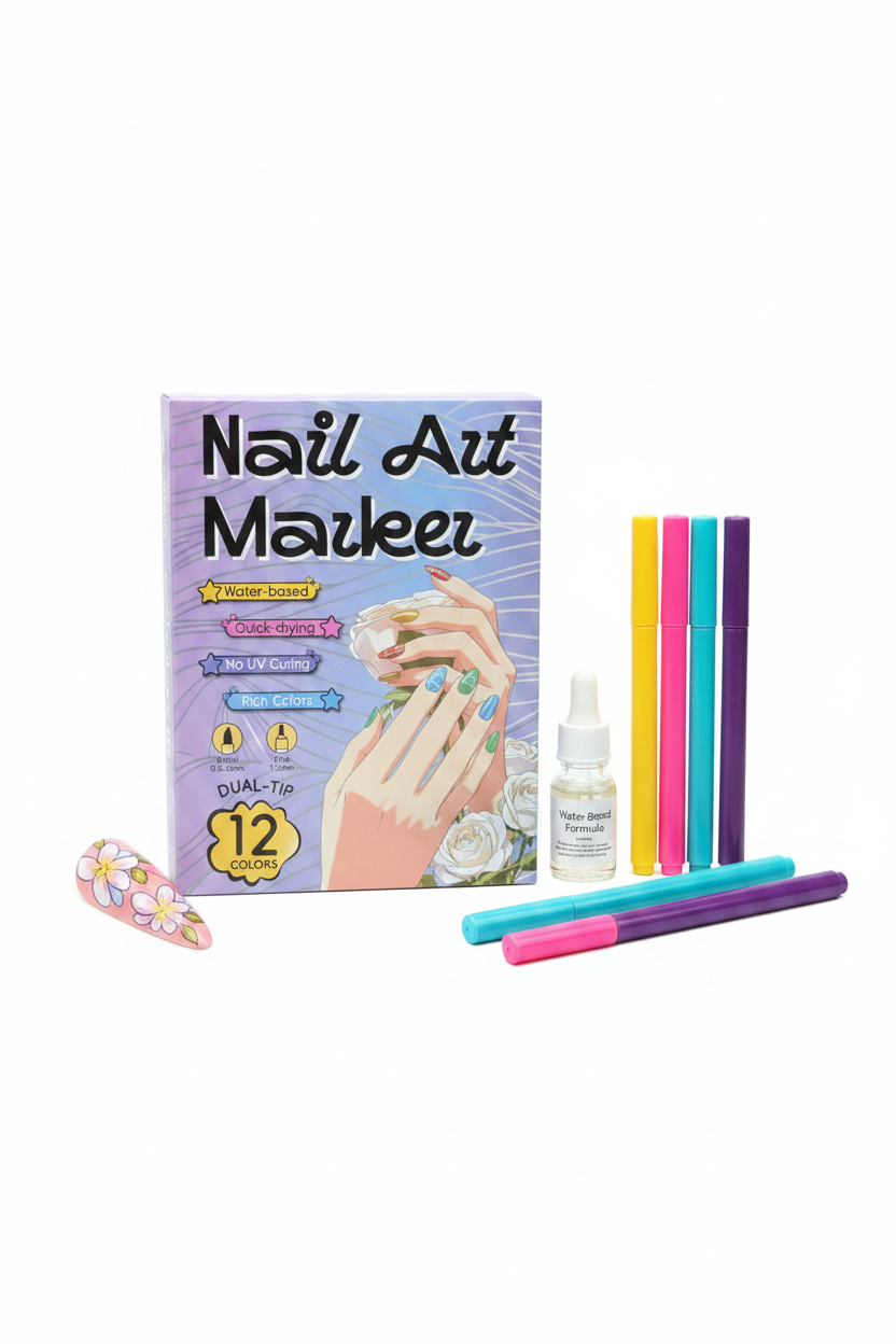 Nail Art Marker sobre fondo blanco