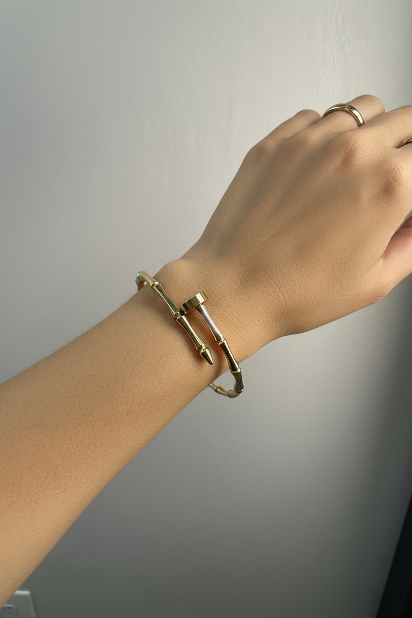 Pulsera bambú elegante