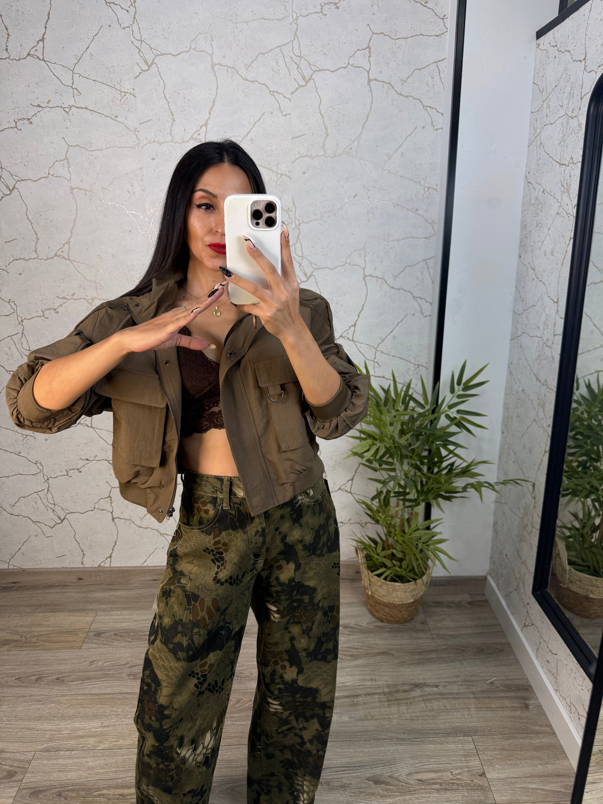 BOMBER NAOMI MARRÓN