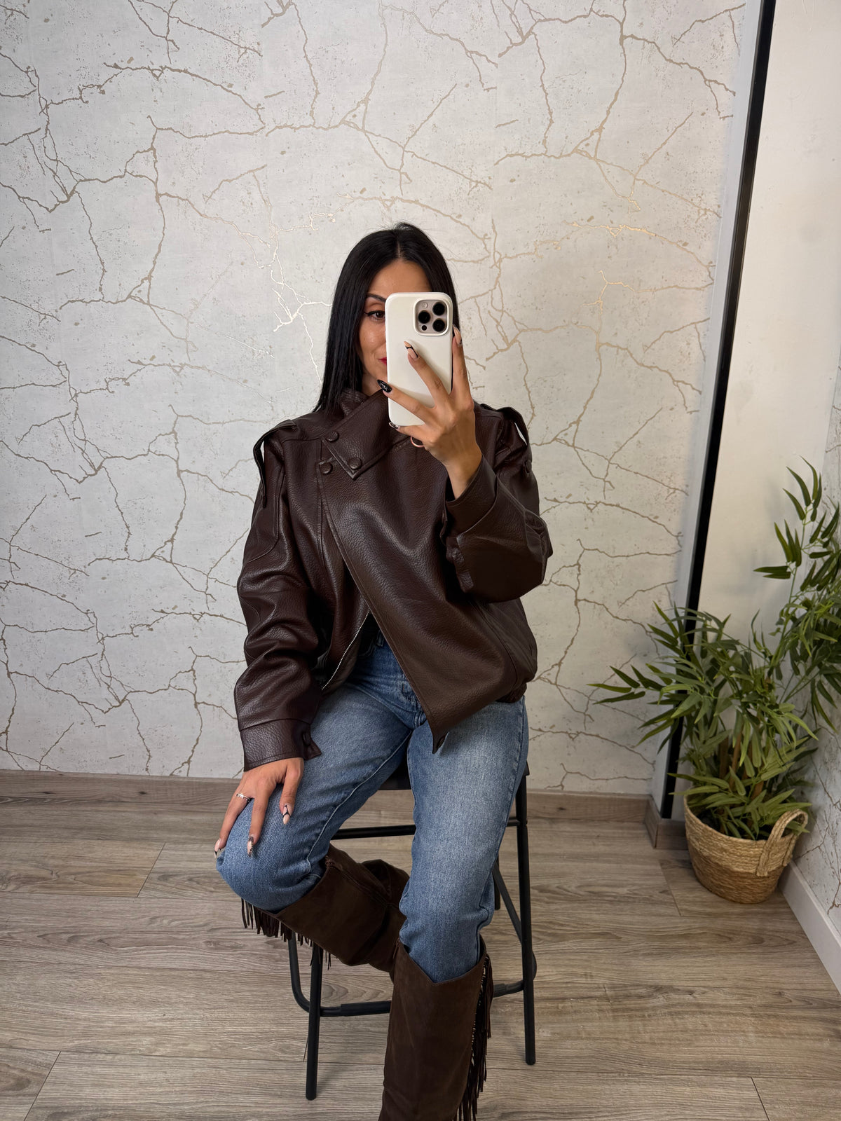 CHAQUETA ZOE MARRÓN