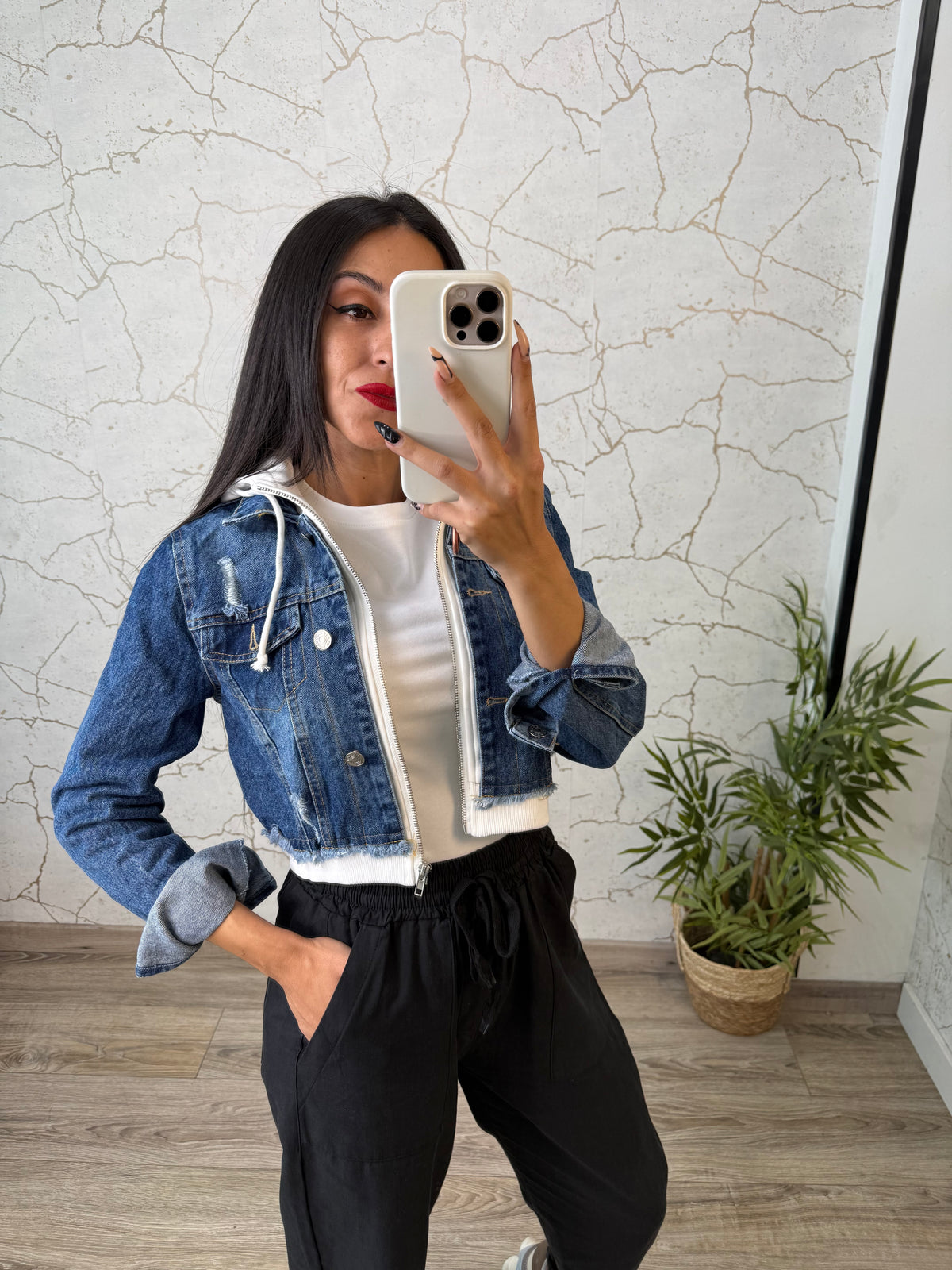 CHAQUETA DENIM COMBI