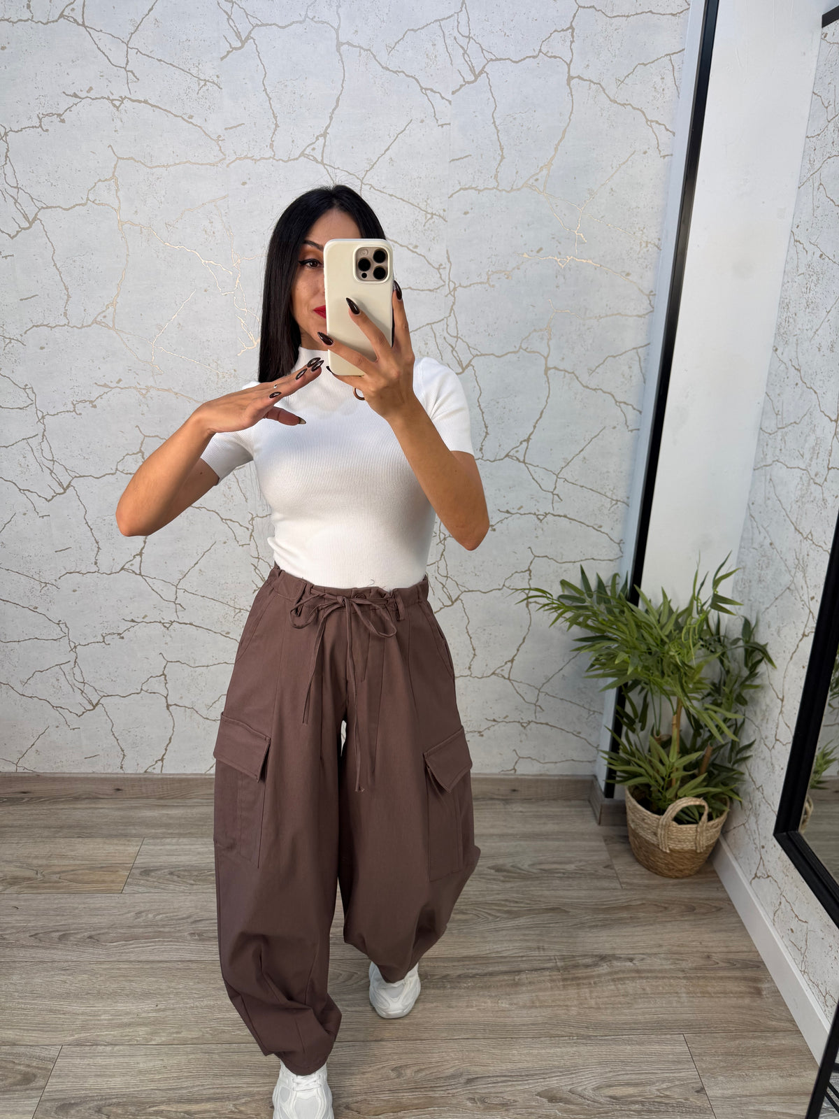 PANTALÓN ALISHA MOKA