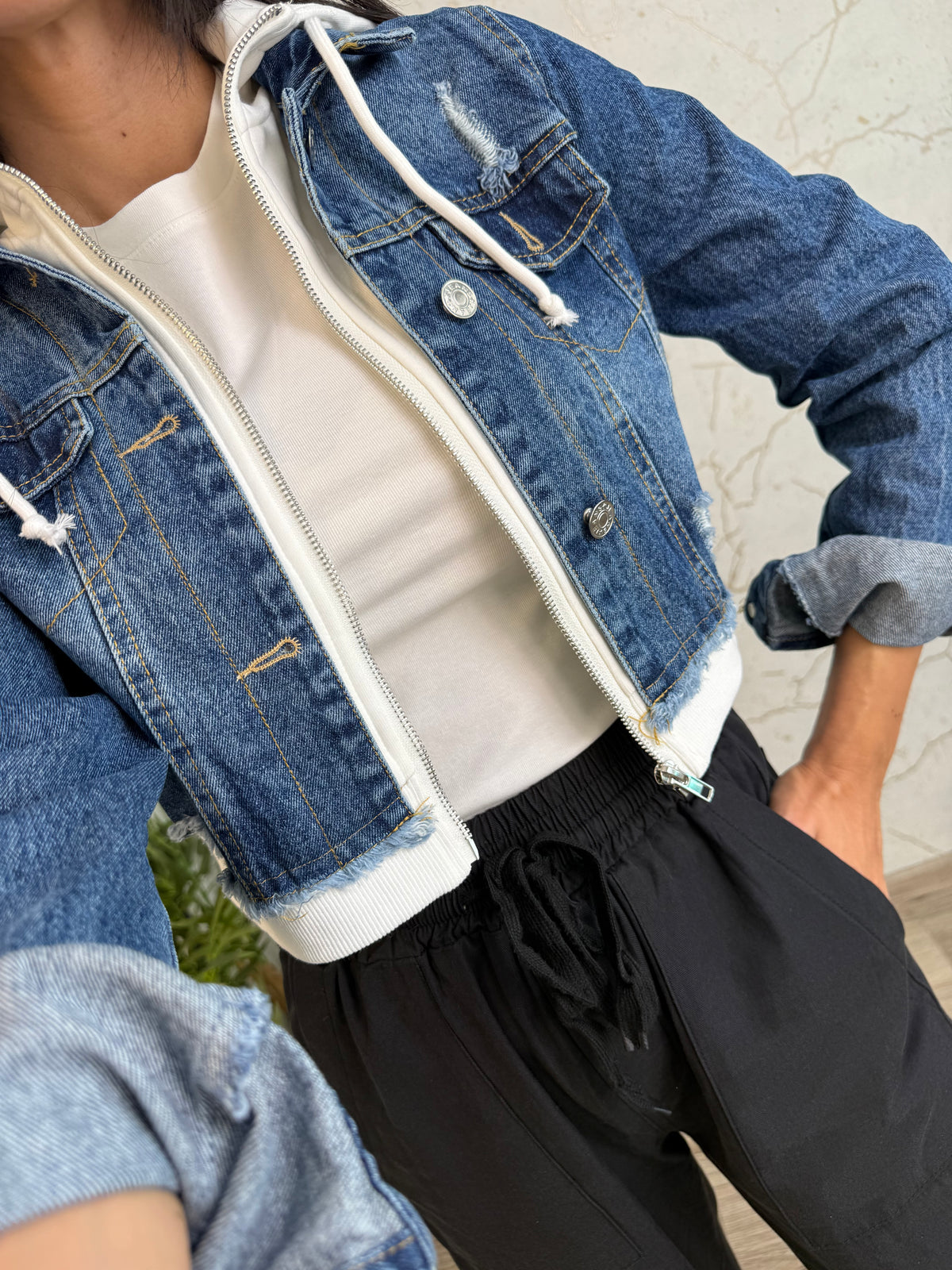 CHAQUETA DENIM COMBI