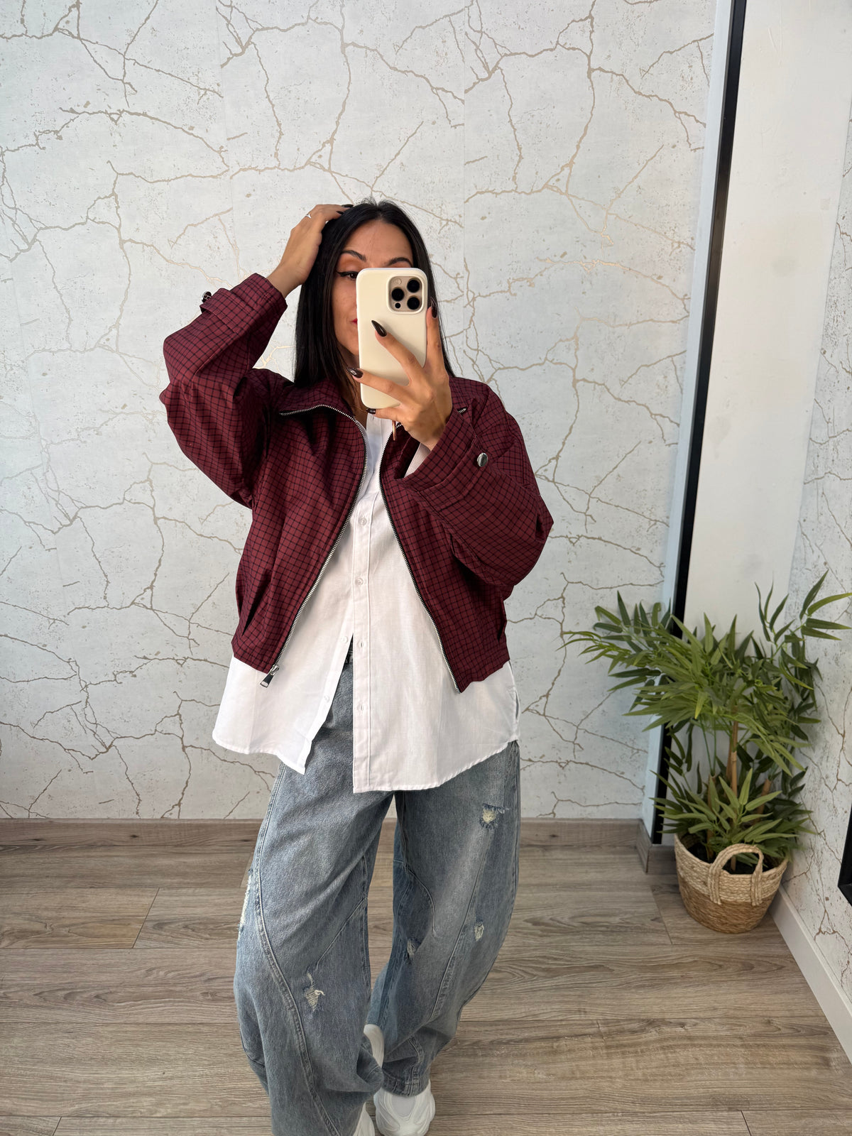 CHAQUETA MIA BURDEOS