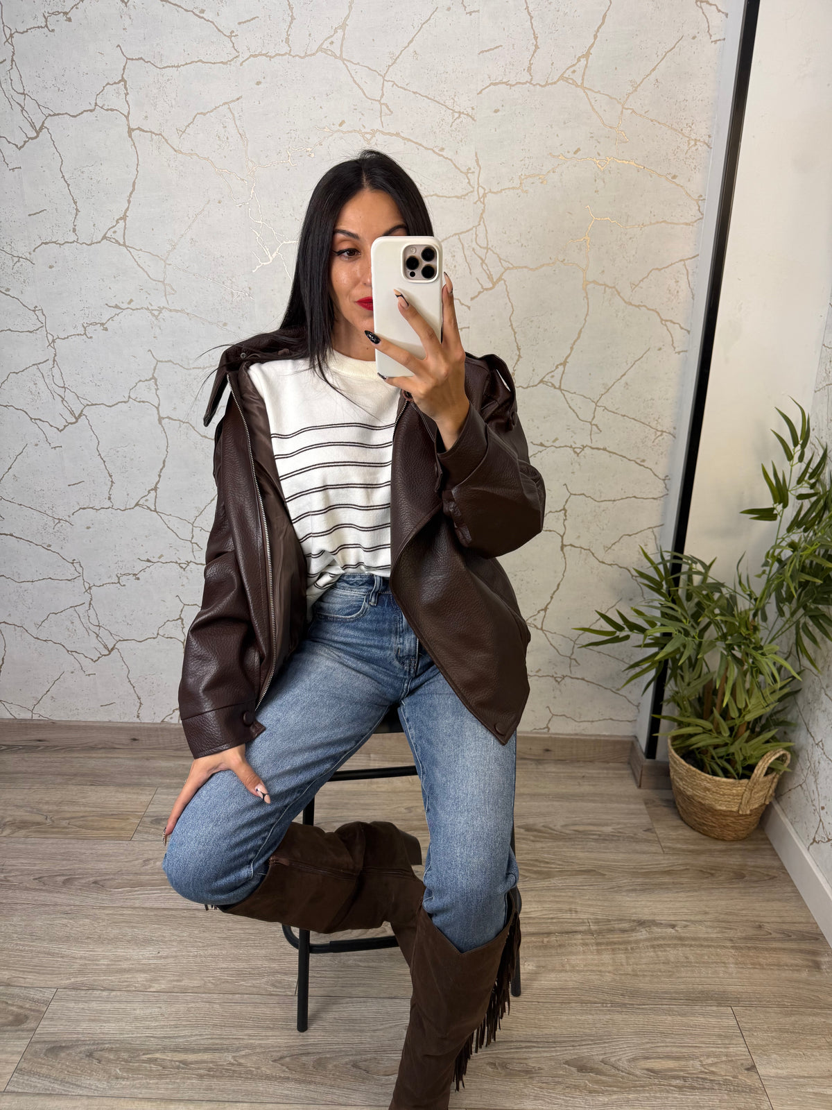 CHAQUETA ZOE MARRÓN