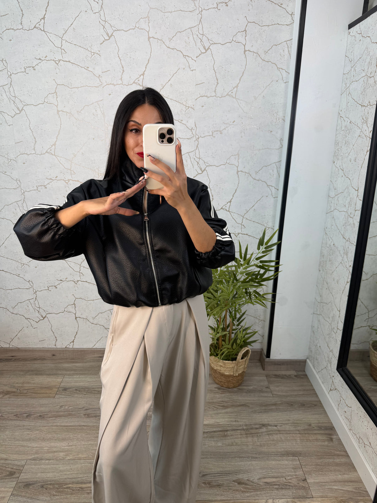 BOMBER POLIPEL  ZENDAYA NEGRA