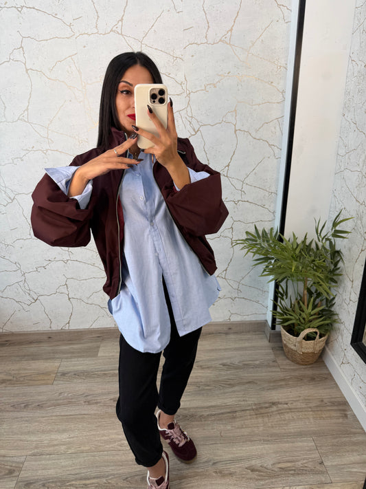 CHAQUETA NIKY BURDEOS