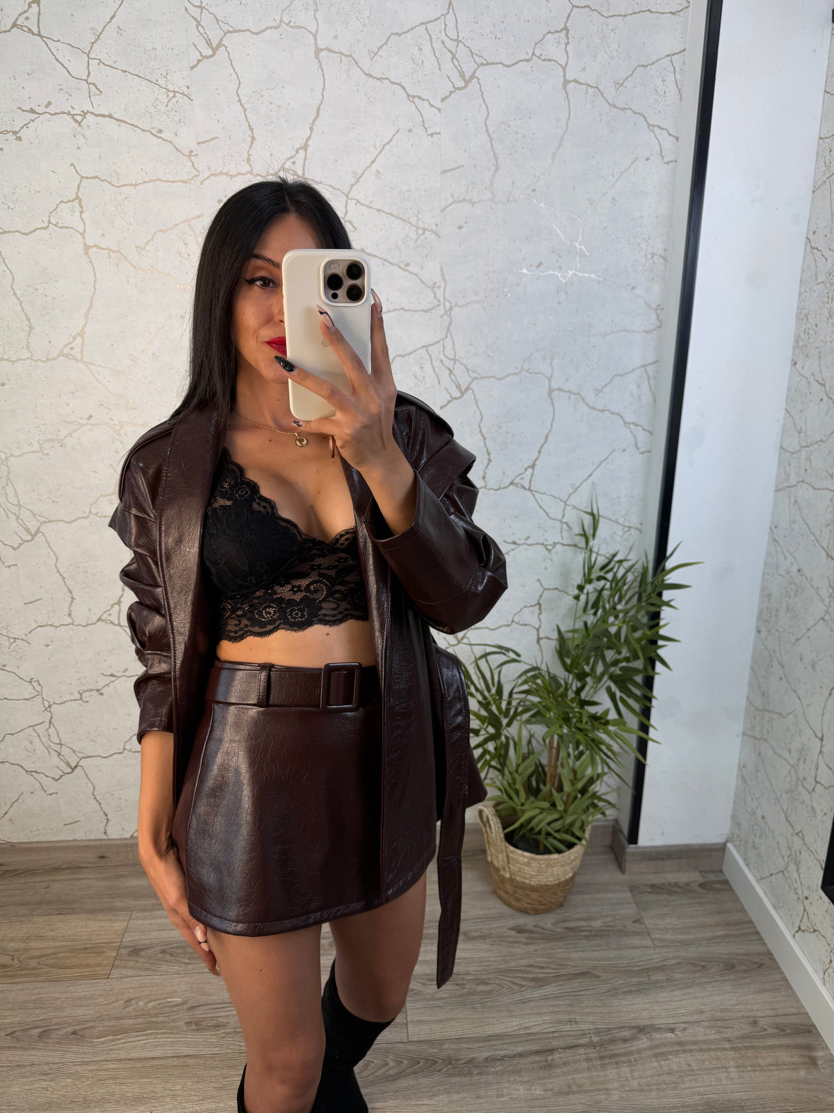 FALDA PANTALÓN VIV BURDEOS