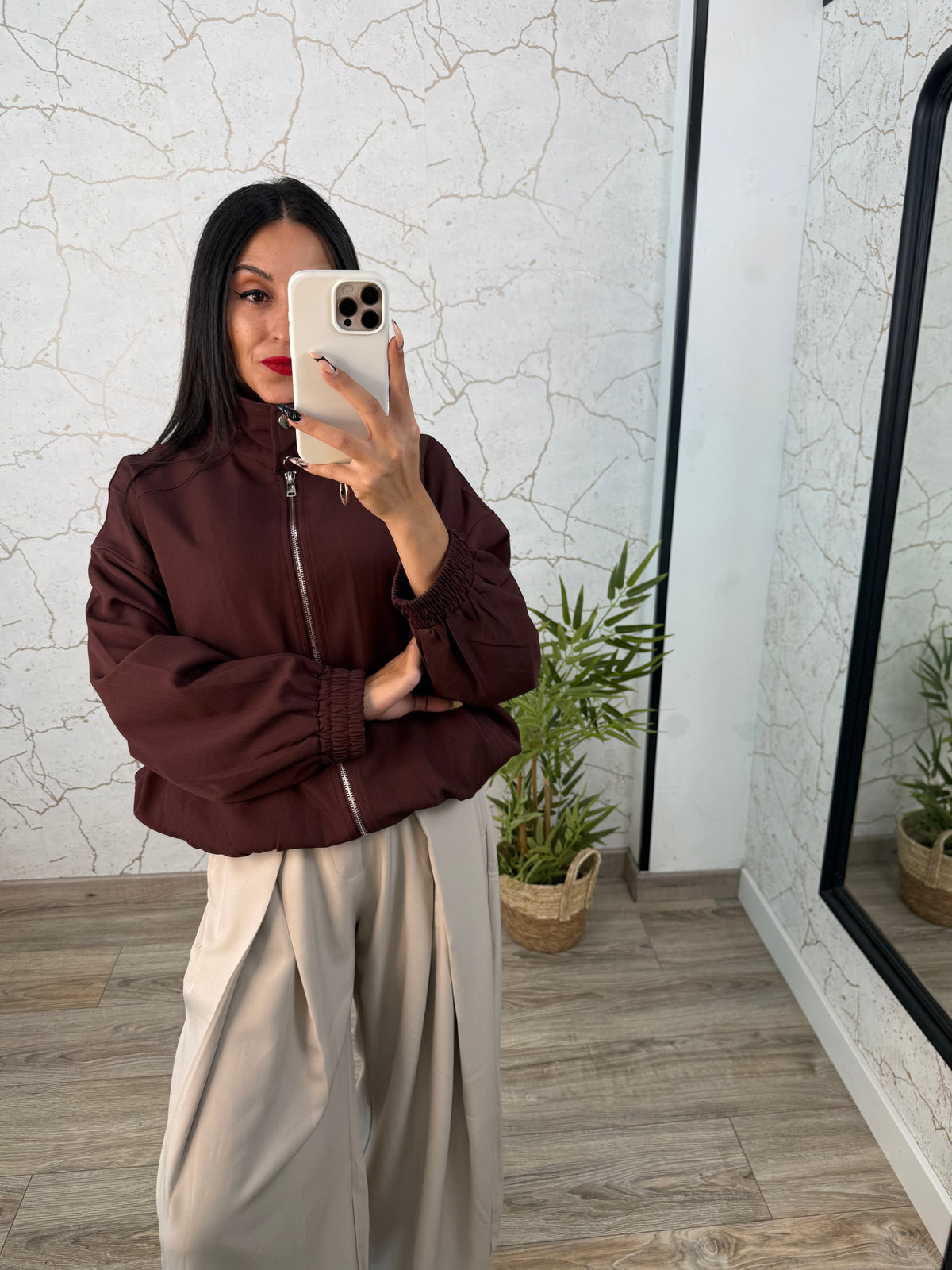 CHAQUETA BEK BURDEOS