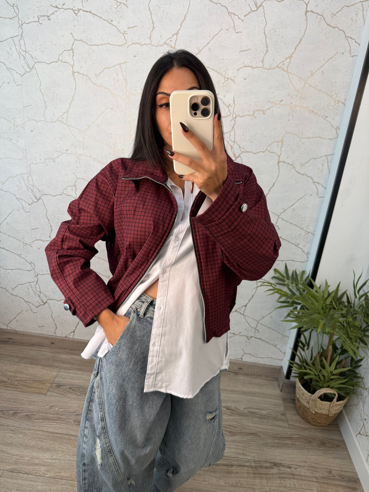 CHAQUETA MIA BURDEOS