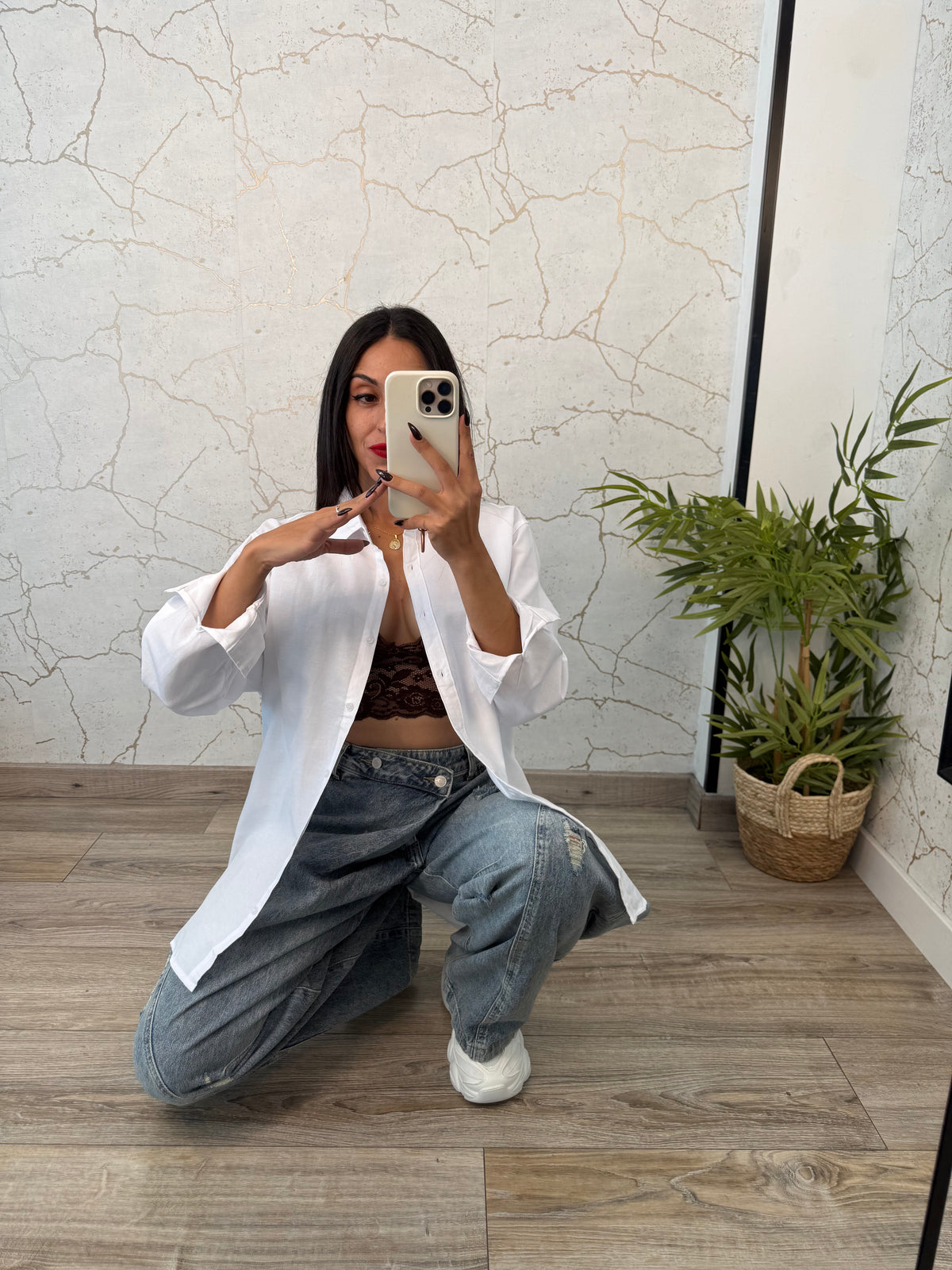 CAMISA MISS BASIC BLANCA