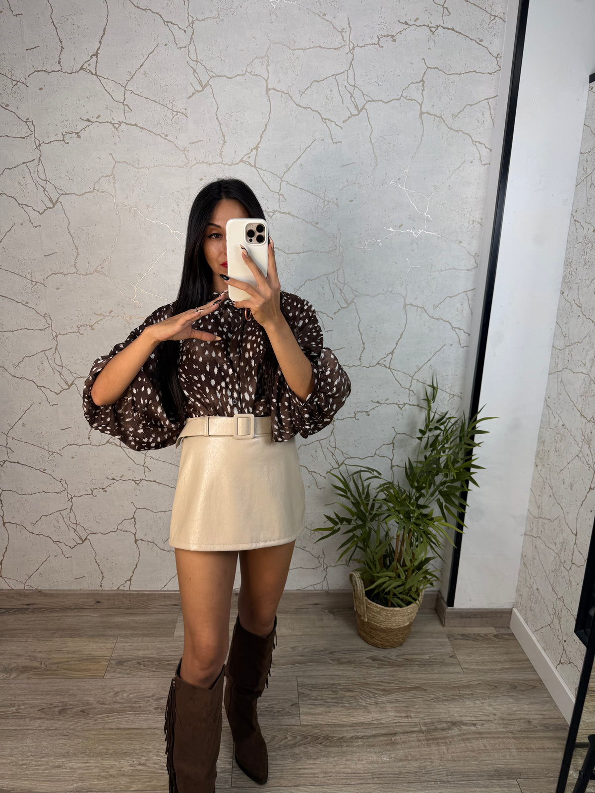 FALDA PANTALÓN VIV BEIG