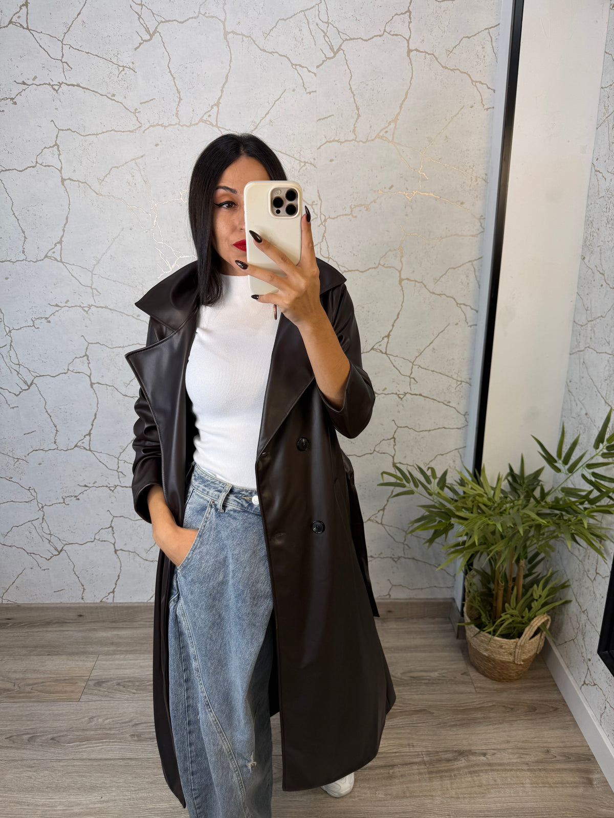 GABARDINA POLIPIEL WILLOW CHOCO
