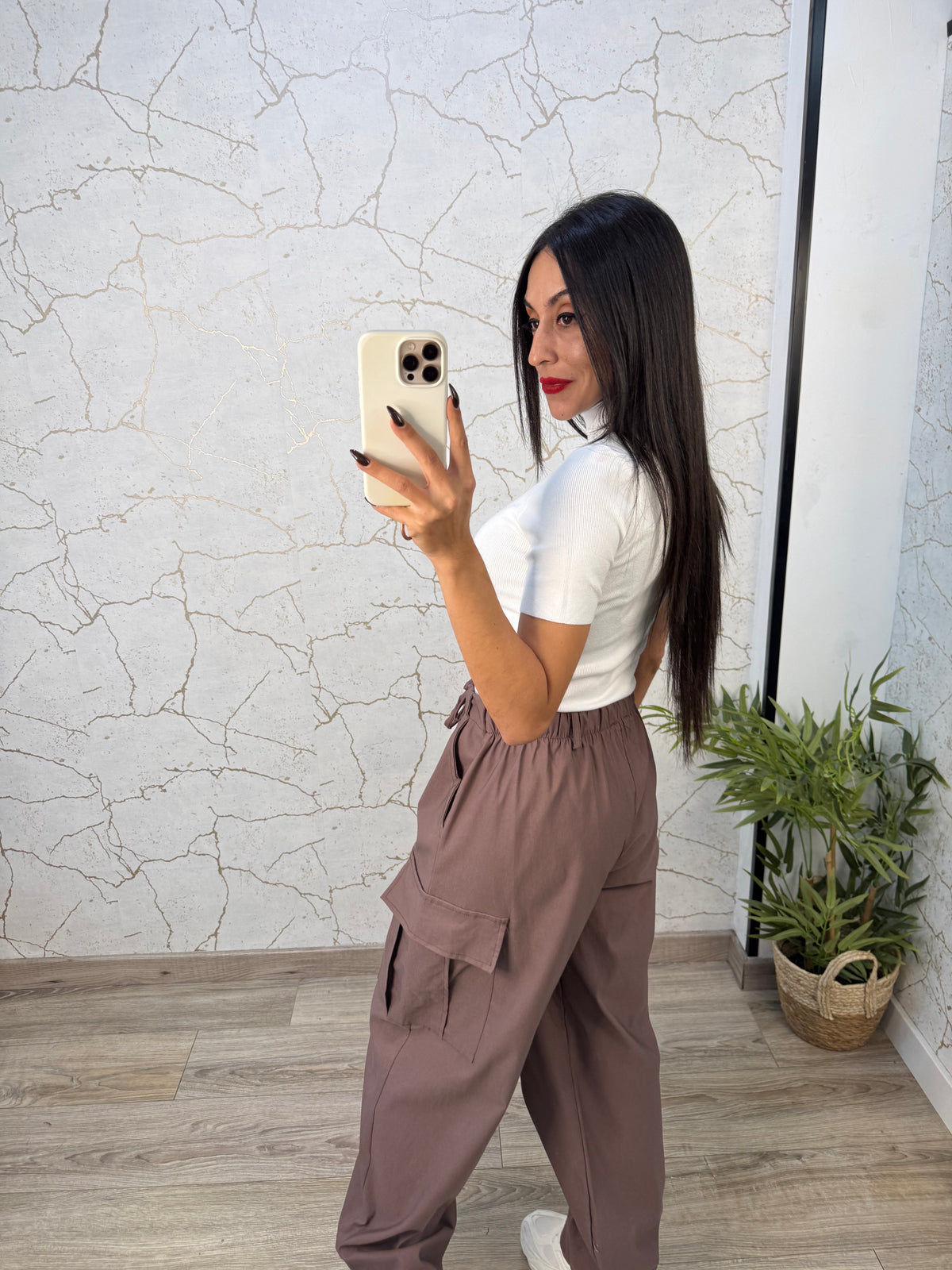 PANTALÓN ALISHA MOKA