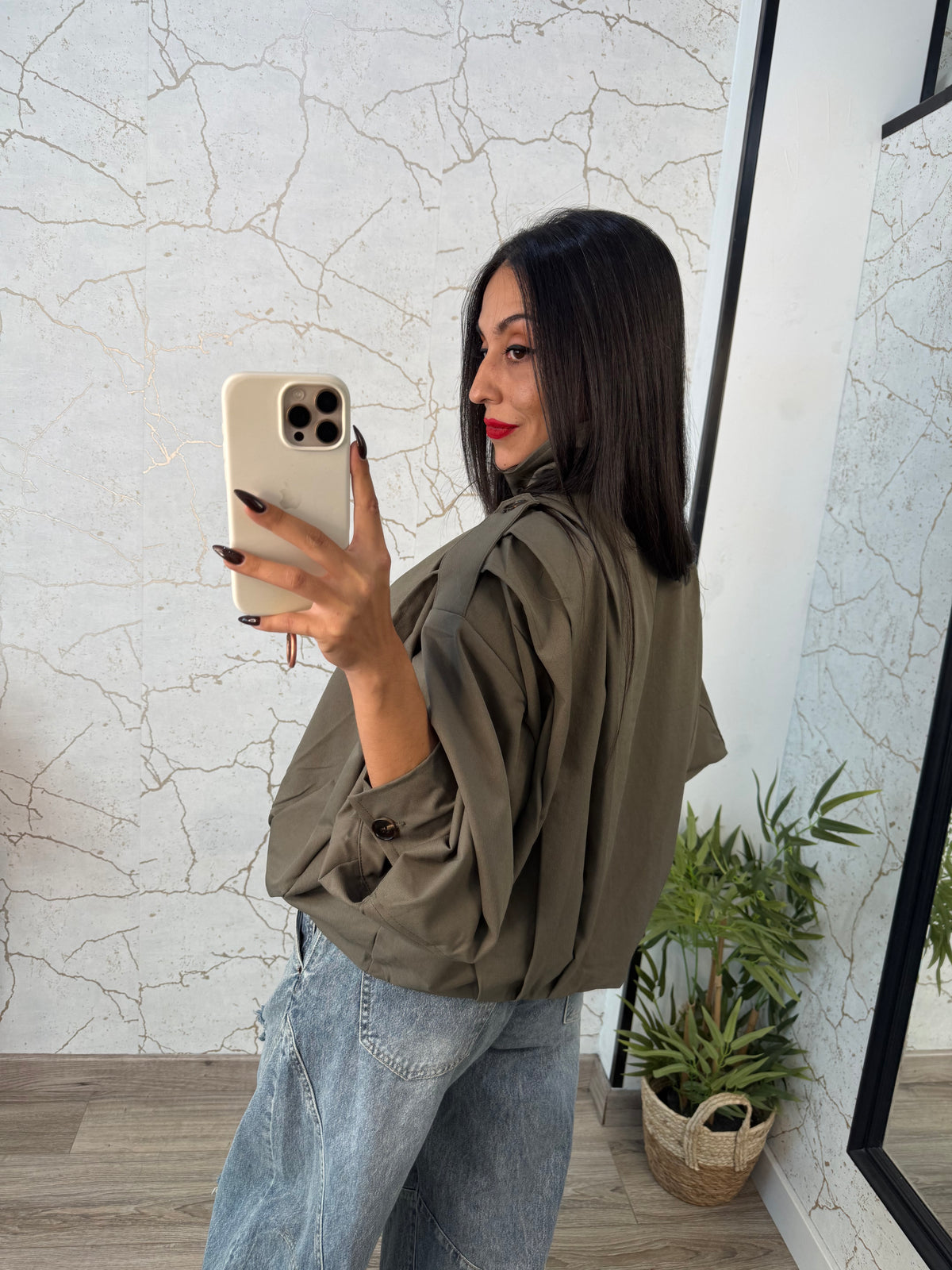 CHAQUETA ZIRA PIEDRA