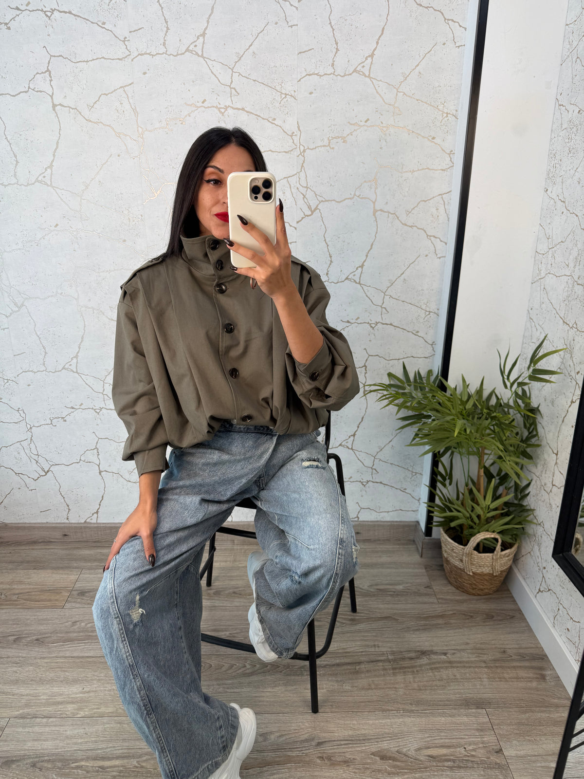 CHAQUETA ZIRA PIEDRA