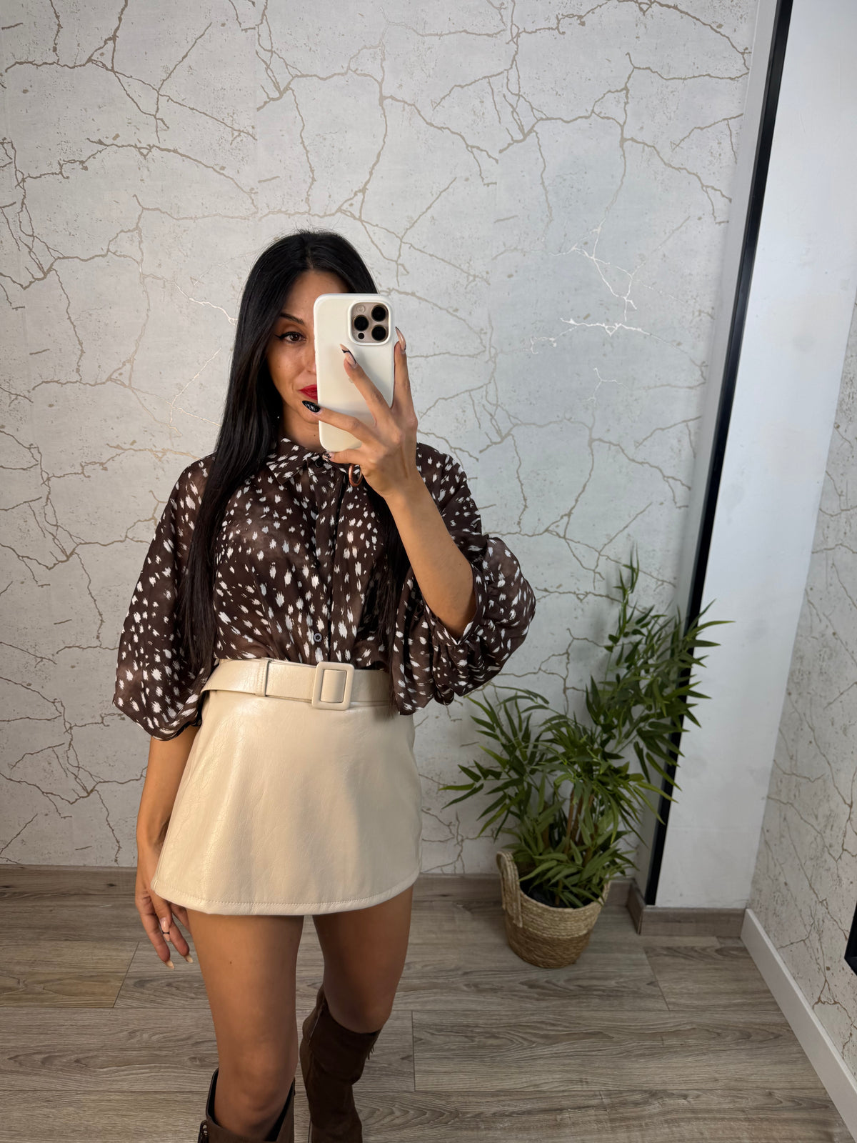 FALDA PANTALÓN VIV BEIG
